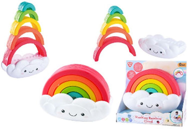 Playgo regenboog stapeltoren - 6dlg.