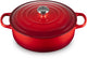 Le creuset lage braad- stoofpan 6,2l - 30cm kersenrood