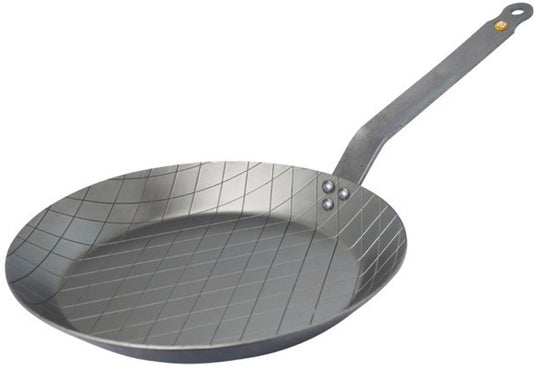 Debuyer de buyer mineral b steakpan 28 cm – geribbelde grillpan – plaatstaal – pfas-vrij