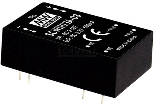 Mean well scwn03b-05 dc dc-convertermodule 600 ma 3 w aantal uitgangen: 1 x inhoud 1 stuk(s)