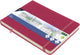 Kangaro schetsboek - a5 landscape - ruby - met elastiek en lint