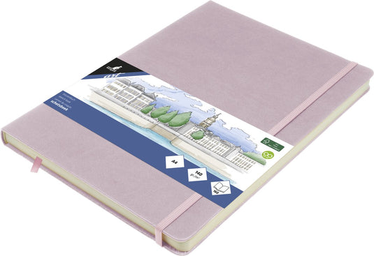 Kangaro schetsboek - a4 - violet - pu hardcover - met elastiek en lint - k-861243