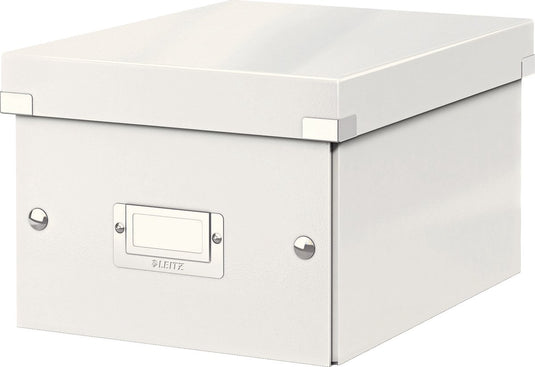 Leitz wow click store kleine opbergdoos - 84% gerecycled karton - 22 x 28.2 cm (bxhxd) - voor a5 formaten - wit
