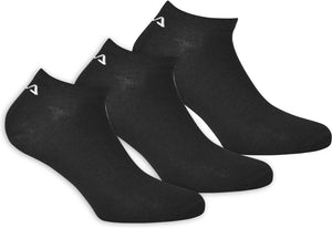 Fila - invisible socks 3-pack - sneakersokken - 43-46 - zwart
