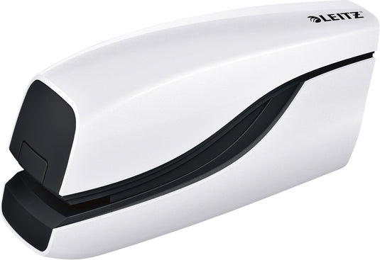 Leitz nexxt wow batterijgedreven elektrische nietmachine voor contactloos nieten - niet tot 10 vel - wit