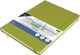 Kangaro schetsboek a4 - lime green - hardcover kaft - met elastiek en lint