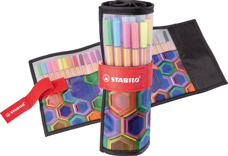 Afbeelding laden in galerijviewer, Stabilo point 88 - fineliner 0,4 mm - rollerset - arty - etui met 25 kleuren
