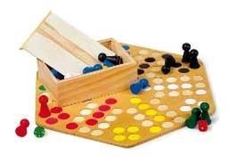 Afbeelding laden in galerijviewer, Small foot - houten ludospel - 6 spelers
