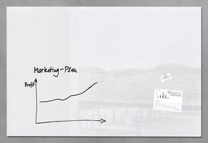 Sigel glasmagneetbord glaswhiteboard xl artverum 150x100cm wit