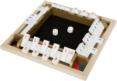 Small foot - shut the box houten dobbelspel gouden editie