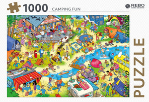 Rebo legpuzzel 1000 stukjes - camping fun