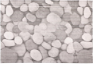 Differnz multi mat - stones - 100% pvc - 65 x 45 cm - grijs
