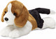 Aurora knuffeldier beagle hond - pluche knuffel - 20 cm - bruin wit - knuffel huisdier