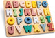 Woet ® houten alfabet puzzel - abc hoofdletters a t m z - kleurrijke educatieve legpuzzel - alfabet leren - fsc - peuterspeelgoed - vanaf 2 jaar