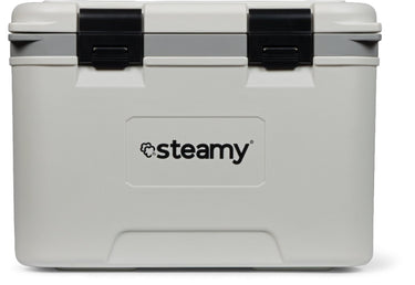 Steamy marine 21 - middelgrote koelbox inclusief verdeelwand en inlegbakje - 21 liter - wit