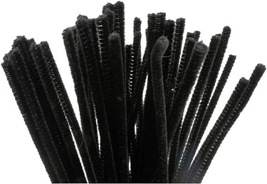 Creativ company chenille zwart 30cm, 50st.