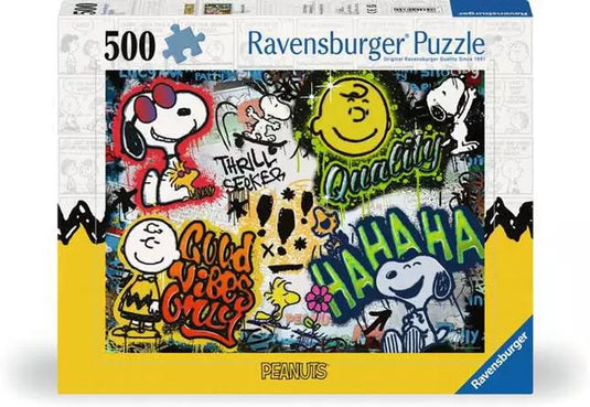 Ravensburger puzzel peanuts graffiti - legpuzzel - 500 stukjes