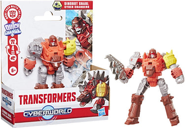 Transformers cyberworld dinobot snarl cyber changers - actiefiguur