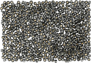 Creativ company rocailles, afm 15 0 mm, d: 1,7 mm, 500 gr, grey green