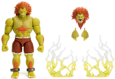 Jada toys ultra street fighter ii: the final challengers action figure 1 12 blanka 19 cm action figuur