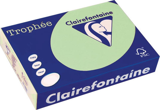 Clairefontaine trophée gekleurd papier, a4, 80 g, 500 vel, natuurgroen