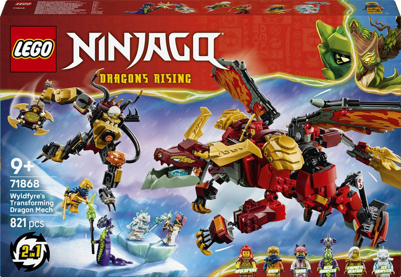 Afbeelding laden in galerijviewer, Lego ninjago 71868 wyldfyre's transformerende drakenmecha
