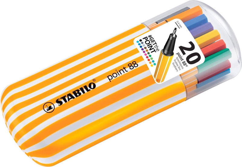 Afbeelding laden in galerijviewer, Stabilo point 88 zebrui fineliners - 20dlg.
