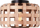 Brilliant woodline - plafondlamp - e27 max 1x60w - natuur zwart