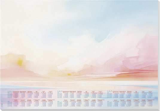 Sigel bureauonderlegger magic sunset - formaat a2 - met kalender 2026 2027 2028 - si-h6313