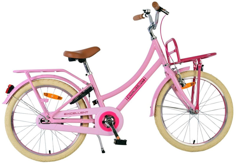 Afbeelding laden in galerijviewer, Volare excellent kinderfiets - meisjes - 20 inch - roze - 3 versnellingen

