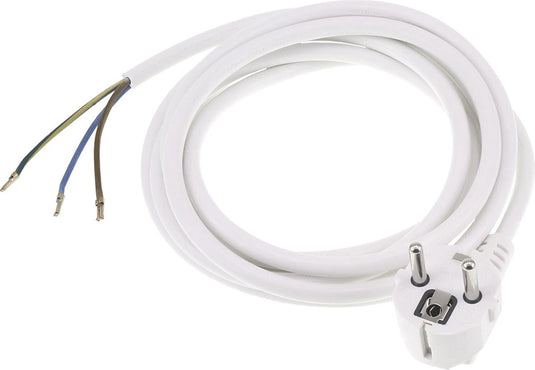 Q-link aansluitsnoer - randaarde - 2500w - 3 x 1.0 mmâ² - 2.5 m - wit