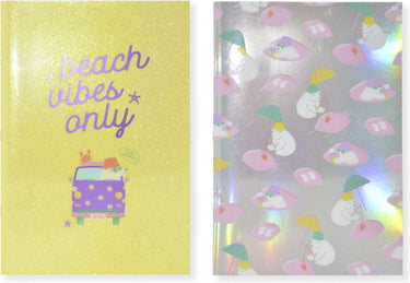 Kangaro schrift - beach happy - a4 - lijn - 2 stuks - pp omslag
