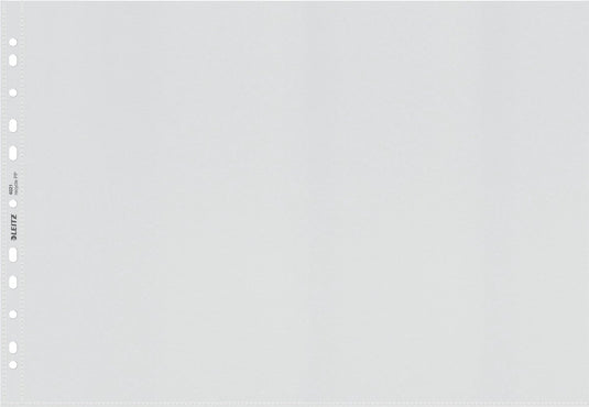 Leitz 25x recycle showtas a3 - insteekhoezen van 100 micron - 90% pre-consumer gerecycled plastic - transparant