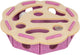 Trixie hole'n'roll bloem vilt roze beige