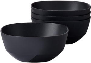 Mepal serveerschaal silueta - 4x 750 ml - saladeschaal - nordic black