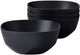 Mepal serveerschaal silueta - 4x 750 ml - saladeschaal - nordic black