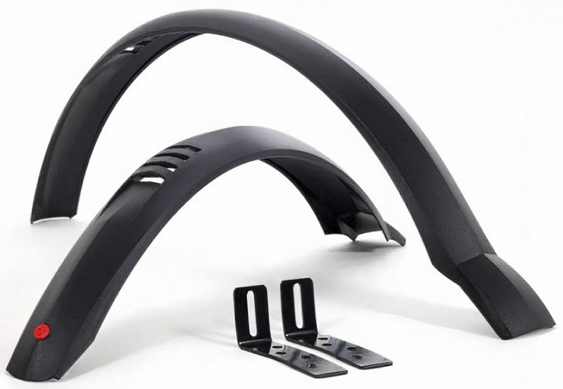 Cargue la imagen en el visor de la galería, spatbordset Taipan MTB 20 inch 50 mm zwart
