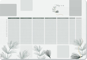 Sigel bureau onderlegger - weekplanner a2 - nature - met to-do-list - ongedateerd - si-ho590