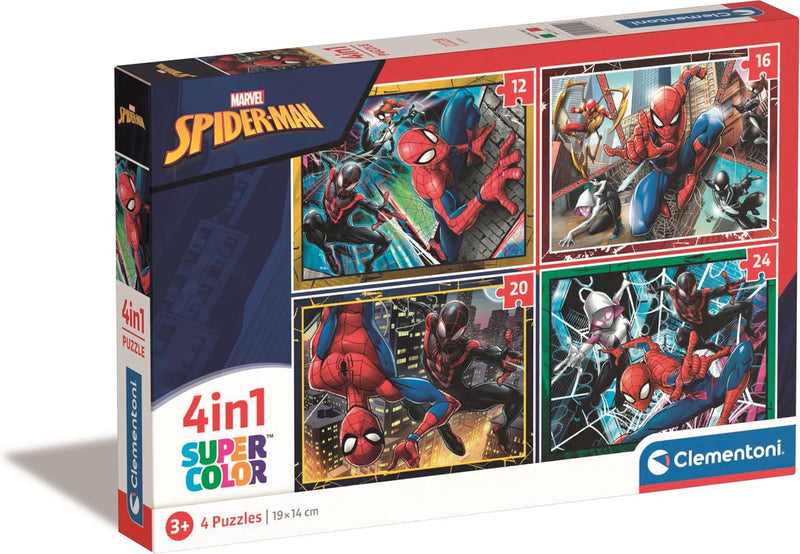 Afbeelding laden in galerijviewer, Clementoni puzzels marvel spiderman, 4in1
