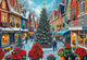 Bluebird puzzle kerst puzzel christmas town square shopping 1000 stukjes.