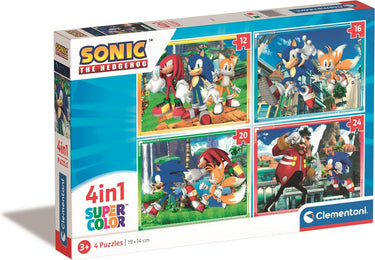 Clementoni puzzels sonic, 4in1