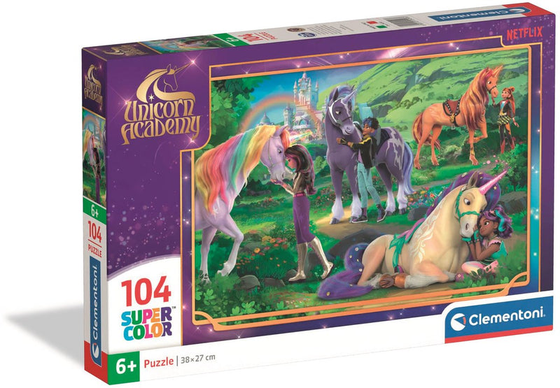 Afbeelding laden in galerijviewer, Clementoni puzzel unicorn academy - 104dlg.
