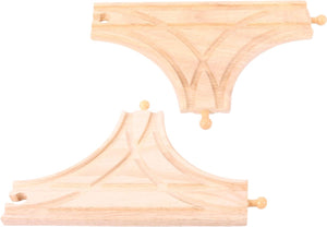 Bigjigs houten rails - t-splitsing, 2st.