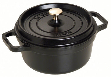 Staub braadpan cocotte - zwart - ø 22 cm 2.6 liter