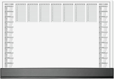 Sigel bureauonderlegger - office - met kalender 2026 2027 - formaat a2 - met dag weekplanner - 40 vel afscheurbaar - si-h6365
