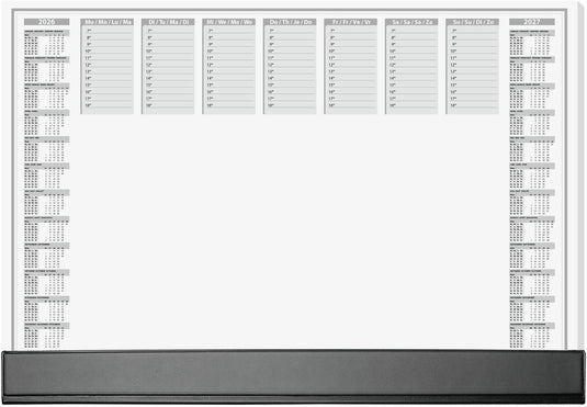 Sigel bureauonderlegger - office - met kalender 2026 2027 - formaat a2 - met dag weekplanner - 40 vel afscheurbaar - si-h6365