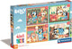 Clementoni - puzzel - 4-in-1 bluey - kinderpuzzels vanaf 3 jaar