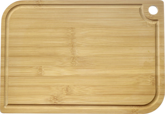 Westmark snijplank – houten snijplank met sapgroef voor het gemakkelijk snijden van voedsel – bamboe, 40 x 29cm