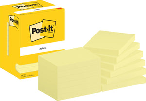 Post-it zelfklevende memoblaadjes 657-cy 76x102mm effen geel