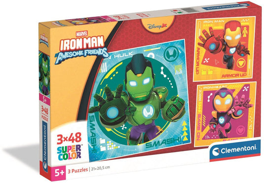 Clementoni kinderpuzzels free to roam - 3 puzzels van 48 stukjes - legpuzzel en educatief speelgoed - puzzel set voor kinderen vanaf 4 jaar